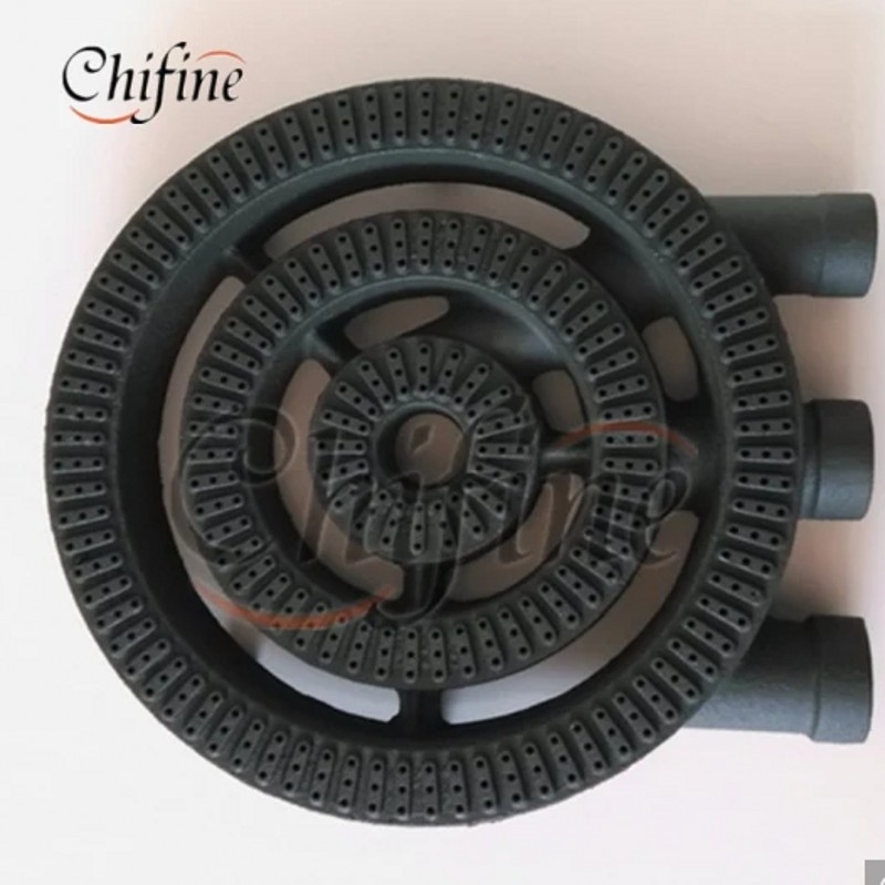 OEM Grey Iron Ductile Iron Cast Iron 1 / 2/ 3 Ring Commercial Gas Burner